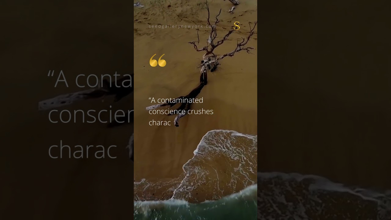 A Clean and Whole Conscience Preserves Purpose | Seed Gallery 