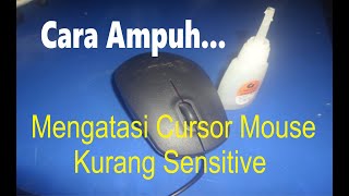 cara ampuh mengatasi cursor mouse kurang sensitive. https://youtu.be/Js-lHhhmjqM