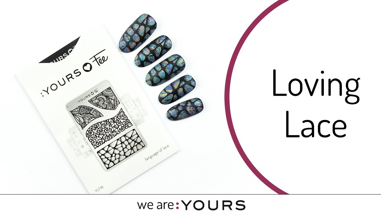 Lace Stamping Nail Art