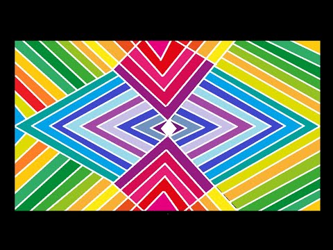 Rainbow Geometric Pattern