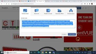 How to embed code in CTLS Announcements or Class Board