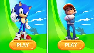 Sonic Dash Vs Subway Surfers City - Sonic Vs All Running Games | New game 🎮 screenshot 4