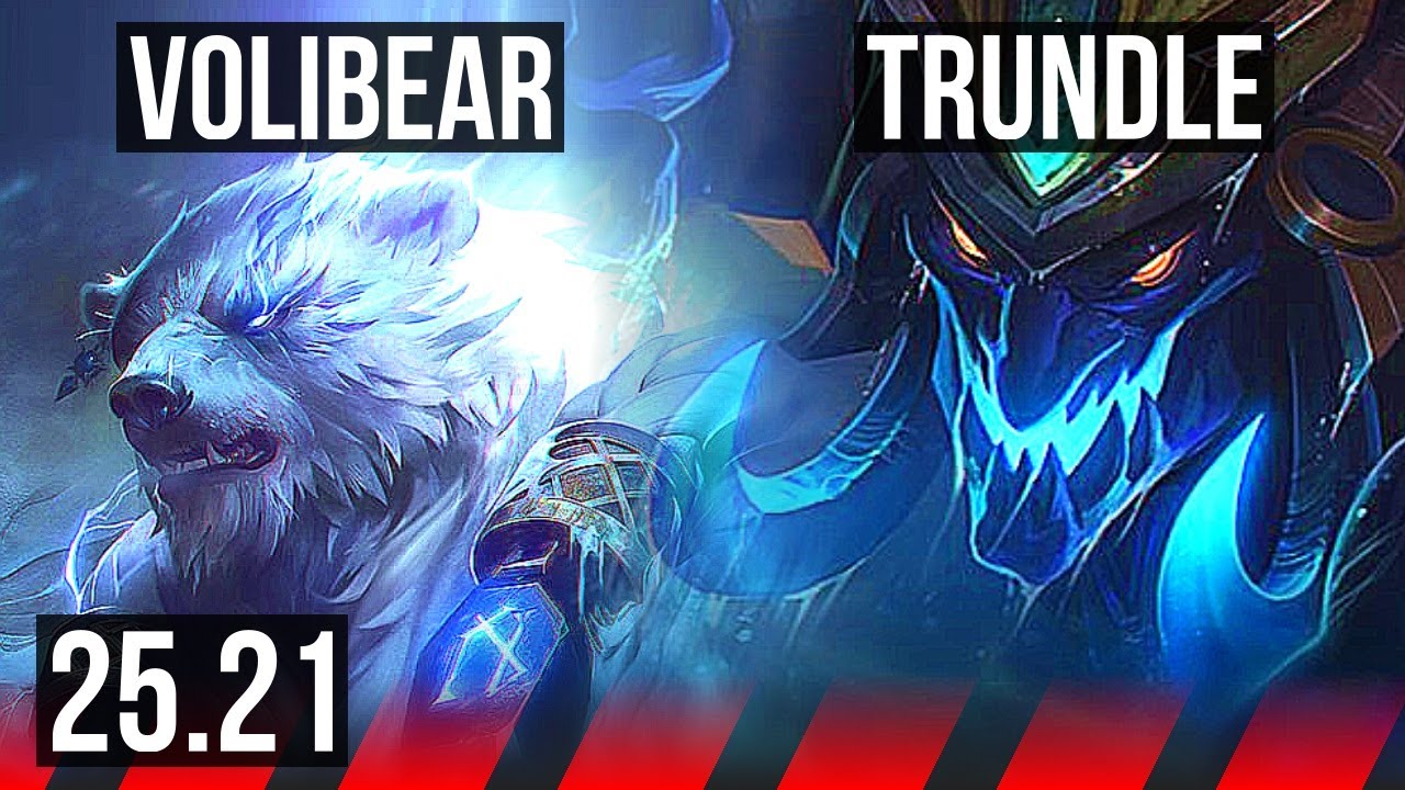 VOLIBEAR vs TRUNDLE (TOP) | 6 solo kills | EUW Master | 25.21