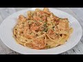 Creamy Shrimp Fettuccine Alfredo Recipe image