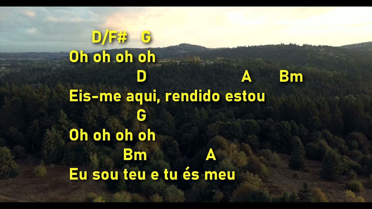 Rendido Estou (Aline Barros \u0026 Fernandinho) | Música com Letra e Cifra