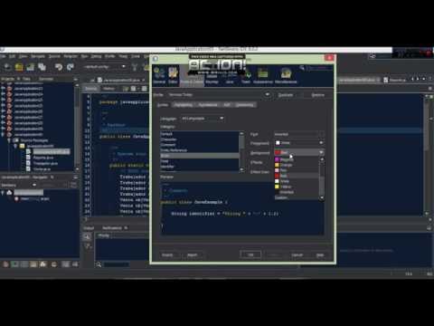 How to change theme and colors in NetBeans