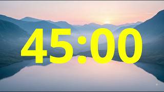45 Minute Timer Countdown - No Music, No Ads