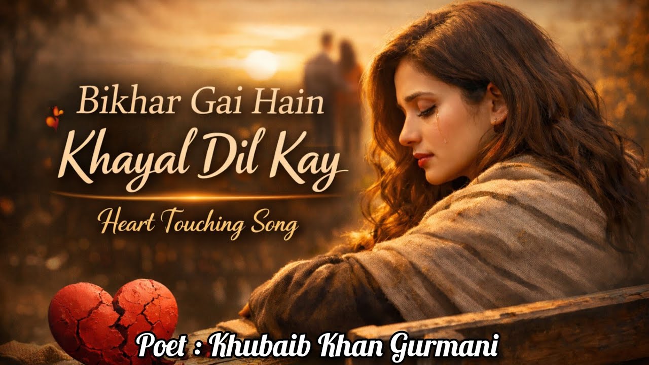 Bikhar Gai Hain Khayal Dil Kay || Sad Song|| Emotional Song|| Poet: Khubaib Khan Gurmani || 2025 