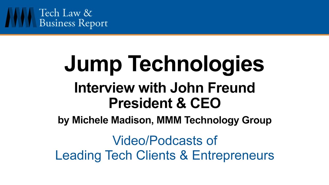 MMM SE Tech Video Podcast | Ep. 163 - John Freund, Founder and CEO of Jump Technologies