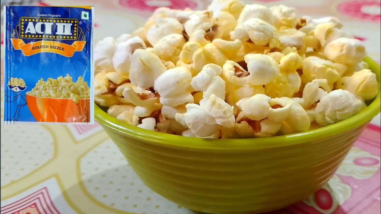 Act 2 Golden Sizzle Instant Popcorn | How to make popcorn at home | Popcorn Recipe at home 