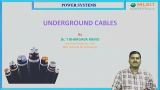 LEC04 | Power Systems | Underground Cables Capacitance of 3-Core Cables By Dr. T. Bhargava Ramu