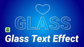 How to Create a Glass Text Effect in Affinity | Works on Shapes Too!