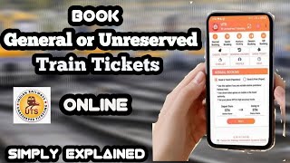 How to book General ot Unreserved train ticket online | Tamil | Simply explained. screenshot 4