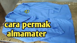 cara mengecilkan jas almamater untuk pemula.mudah ngga ribet