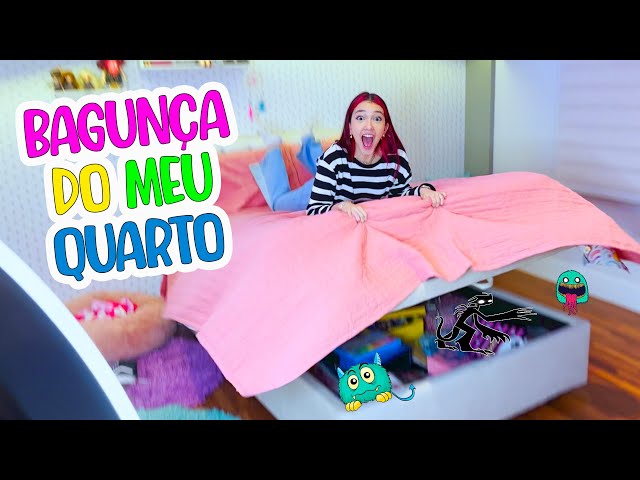 TUDO O QUE TENHO DEBAIXO DA MINHA CAMA !! A BAGUNÇA DO MEU QUARTO