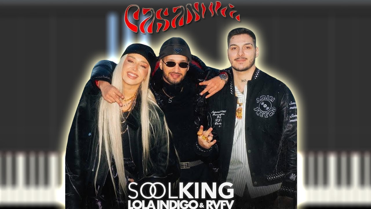 Casanova - Soolking , Lola Indigo, RVFV | Instrumental Piano Tutorial / Partitura / Karaoke / MIDI