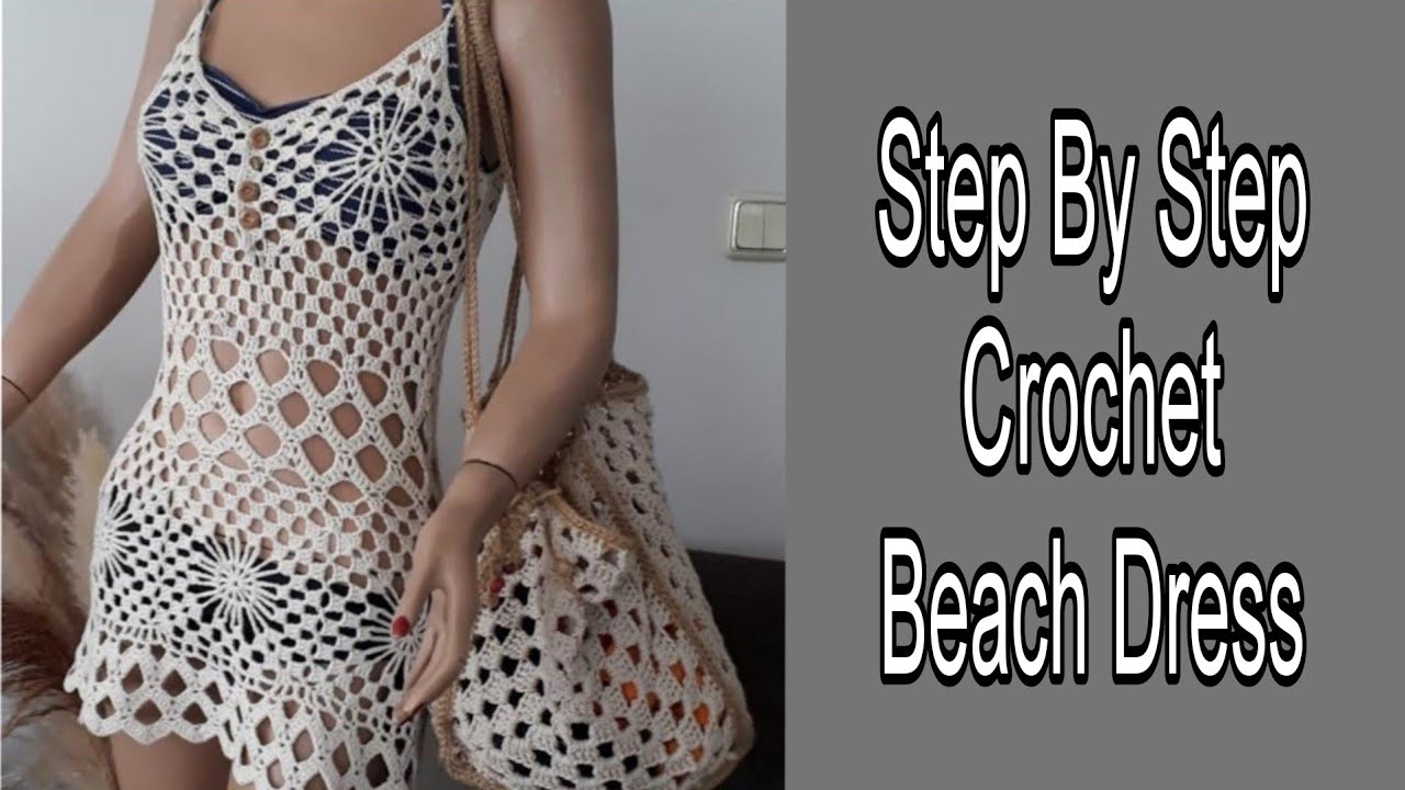 How To Crochet Dress/Crochet Beach Dress Tutorial diy YouTube