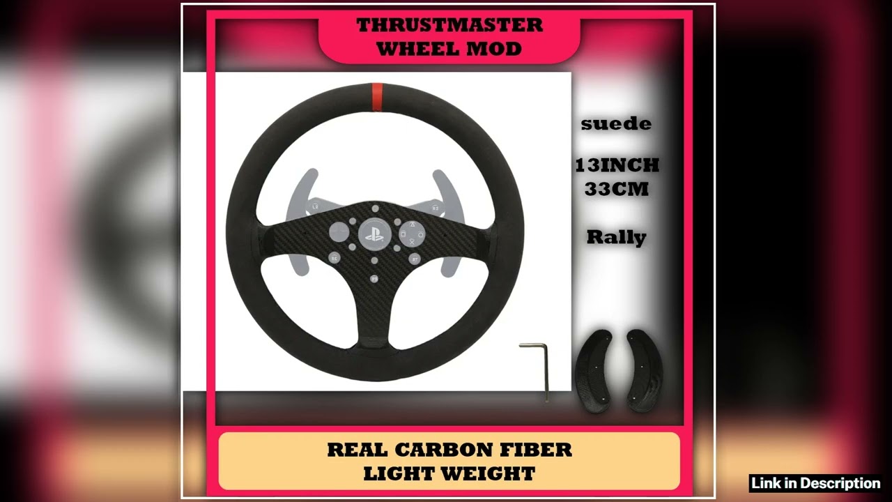 SIMPUSH Racing 13inch 33cm Rally steering Wheel MOD DIY sim racing SIMRACING FOR Thrustmaster T300R