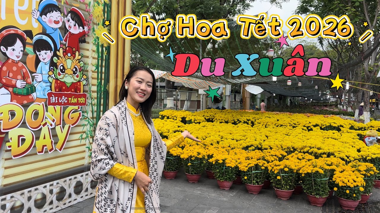 Du Xuân chợ Hoa Tp HCM ngày 25 Tết Bính Ngọ 2026 đường Khánh Hội quận 4 | Nhà Đất Thảo Nguyên