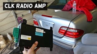 MERCEDES CLK W208 AMP AMPLIFIER REMOVAL REPLACEMENT clk320 clk430 clk200 clk230