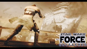 StarKiller Pulls Down A Star Destroyer from Space - Star Wars The Force Unleashed Cutscenes