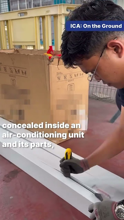 ICA officers detected e-vaporisers hidden in boxes within the vehicle. #parcelscam