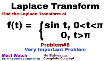 14. Laplace Transform | Complete Concept and Problem#8 | Most Important Problem