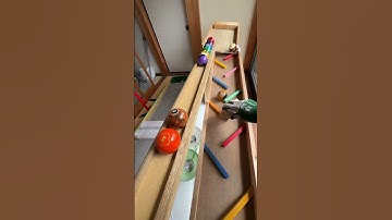 Marble Run (Colorful Wiggle Device and Rotating Bucket Course) #9 #ASMR
