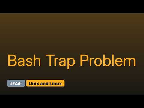 Unix & Linux: Can I trap a clock signal in my bash script? (2 Solutions!!)
