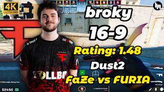 broky (16-9) FaZe vs FURIA (Dust2) BLAST Rivals 2026 Season 1 #cs2 #faze #broky