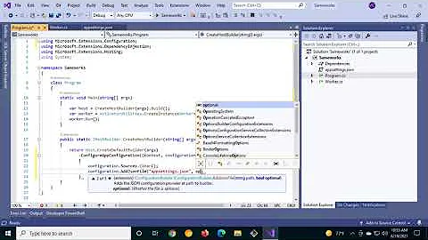 06 - .NET Core Console Application - AppSettings