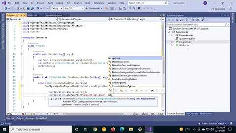 06 - .NET Core Console Application - AppSettings