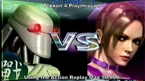 Tekken 4 Combot Playthrough using the Ps2 Action Replay Max 50,000 :D #Playstation #Ps2 #CheatCodes