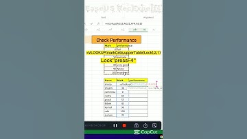 17-Find Exam Performance in Excel 👩‍💻| Excel Short Tips And Tricks | Excel formula💓 #shorts #reels 💯