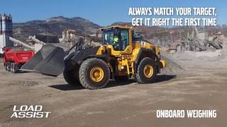 Load assist, onboard weighing