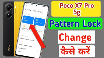 How to change pattern lock in Poco x7 pro 5g | Screen lock/Poco x7 pro me password kaise change kare