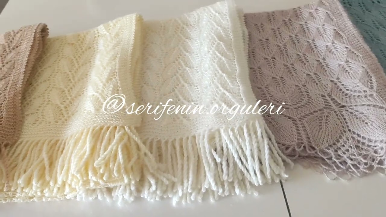 İPEK GİBİ ŞALLARIMI ve RENKLERİNİ SİZDE GÖRÜN İSTEDİM...📢👍🌹#örgüşal #şişörgüsü #şal