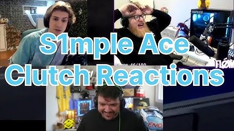 fl0m, Gaules, xqc Reacts To S1MPLE Ace Clutch Vs Nip #csgo #flom #xqc #gaules #s1mple #navi #nip