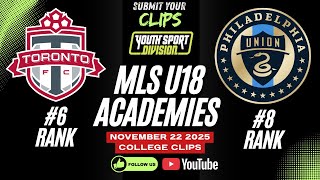 Philadelphia Union U18 Academy #8 ranked vs Toronto FC #6 ▪️MLS Next 2025- Top Academies in the MLS!
