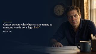 Can an executor distribute estate money to a non-heir | NC