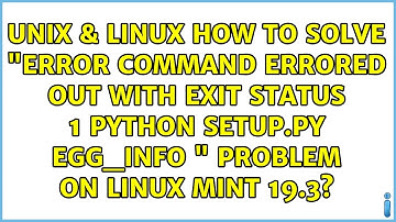 How to solve "ERROR: Command errored out with exit status 1: python setup.py egg_info " problem...