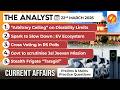 Current Affairs Today 22 March 2026 I UPSC Daily Current Affairs I The Hindu Analysis I The Analyst