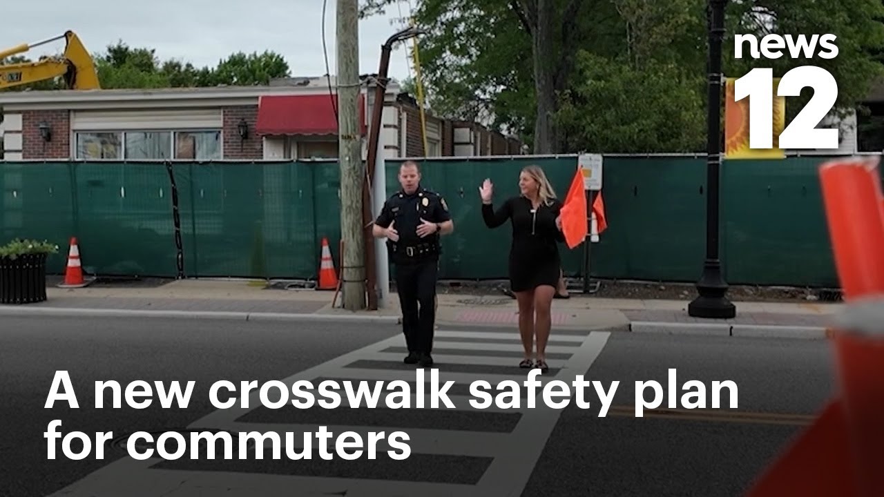 Пешеходные флаги на Моррис-Плейнс обеспечивают безопасность пешеходов | Новости 12