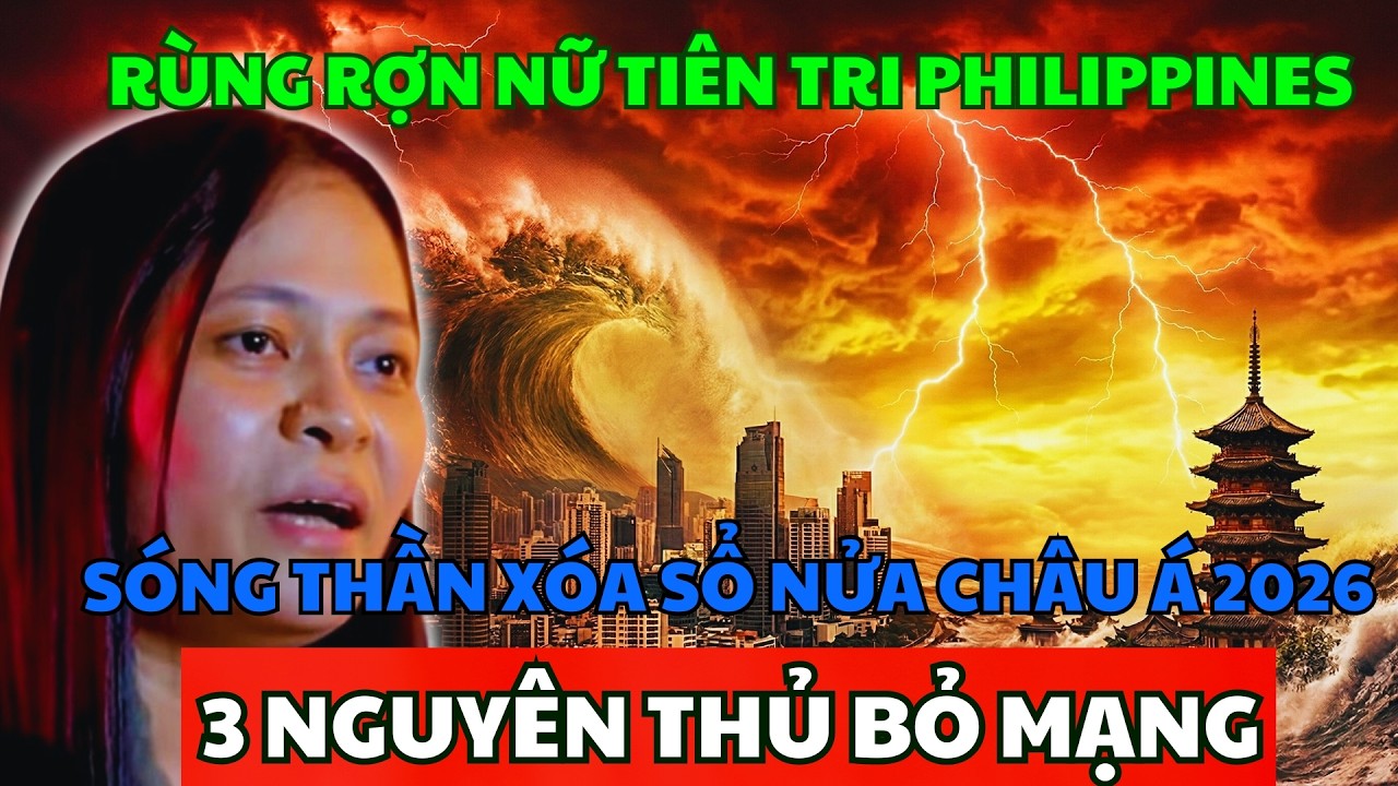 Rùng Rợn Nữ Tiên Tri Philippines: Sóng Thần Xóa Sổ Nửa Châu Á 2026. 3 Nguyên Thủ Bỏ Mạng