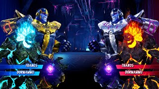 Thanos & Dormammu Vs Thanos & Dormammu Very Hard - Marvel Vs Capcom 4K Uhd Gameplay