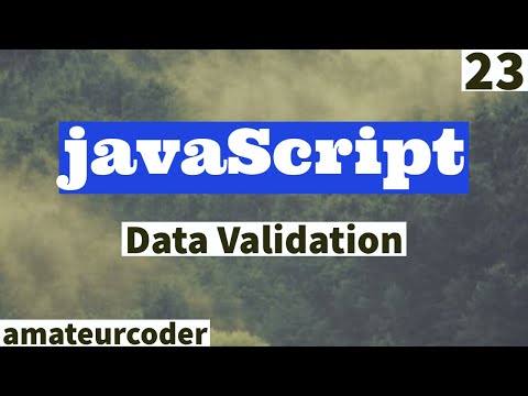 javaScript Data Validation | Learn and Code
