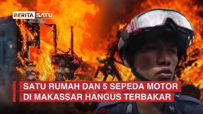 Satu Rumah dan 5 Sepeda Motor di Makassar Hangus Terbakar - YouTube