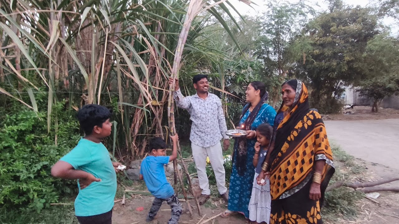 उसाचं पूजन करून 🌾आमच्या ऊसाची झाली आज ऊस तोड चालू बघा उसाची मालकीण काय म्हणतीय?😡🤨#घरपरपंचा 
