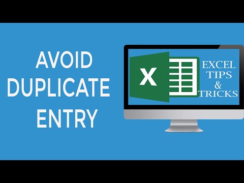 Avoid Duplicate Entry in Excel- Excel  Tips and Tricks