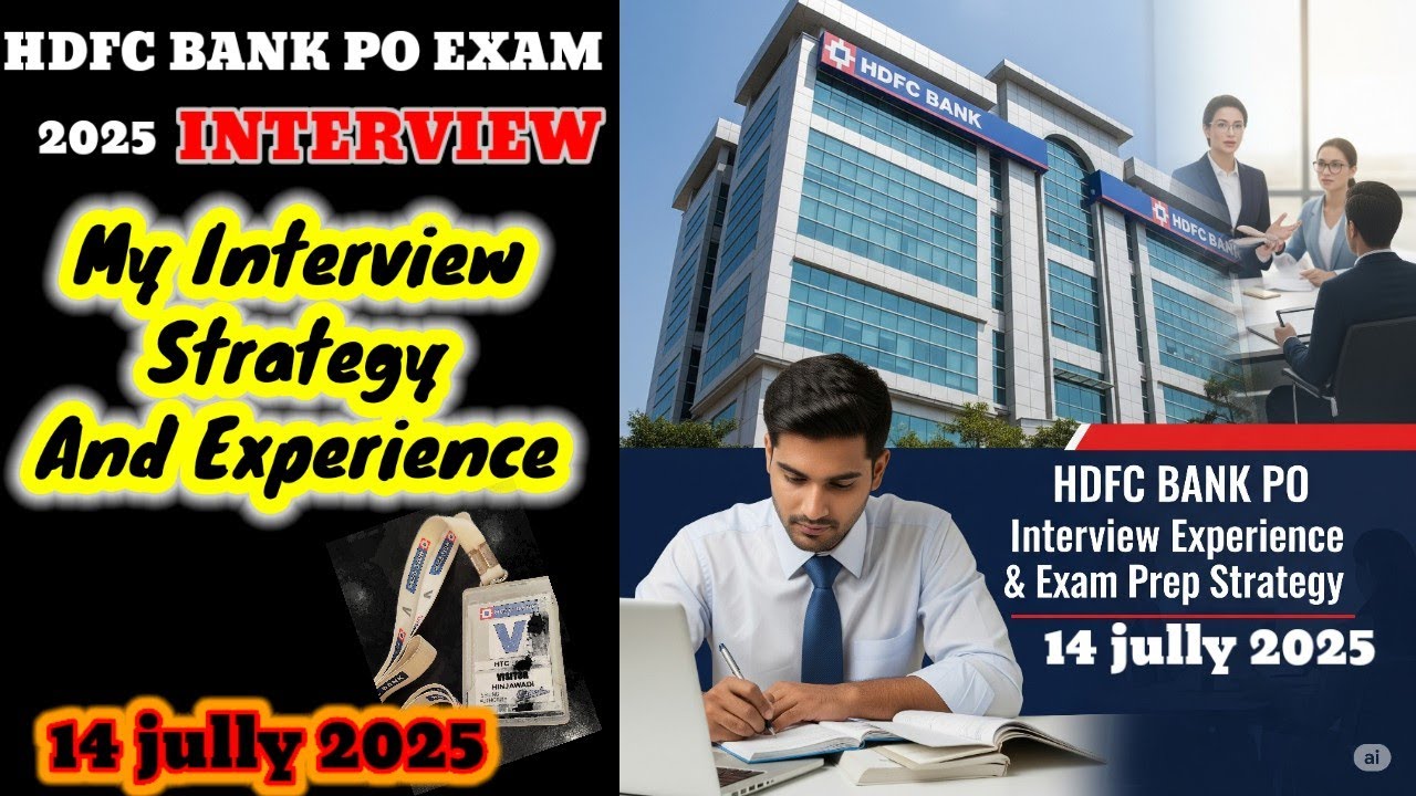 HDFC Bank PO Interview 2025  Real Experience & Strategy /IBPS HDFC Bank Po Exam 2025 Interview 